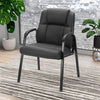 Sweetcrispy Leather Guest Chair w/ Padded Arms