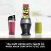 Ninja Personal Blender, 700-Watt Base and (2) 16-Ounce Cups with Spout Lids, Black