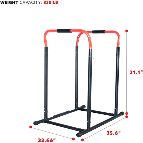 Sunny Health & Fitness Adjustable Multi-Use Dip Station Bar