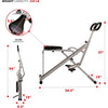 Sunny Health & Fitness Row-N-Ride Squat Assist Trainer, Glutes & Full Body Cardio