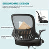 Ergonomic Comfort Chair - Mesh Swivel Office Chair w/ Lumbar Support & Flip-up Arms