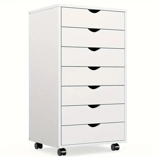 OLIXIS 7-Drawer Mobile File Cabinet