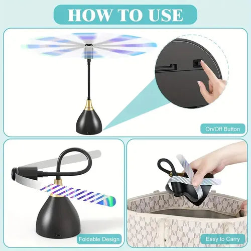 Fly Repellent Fan - Effective, Portable & USB/Battery Powered