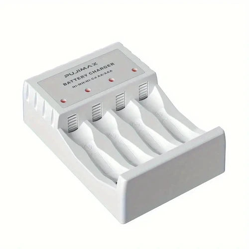 PUJIMAX 4-Slot Intelligent Charger for AA/AAA 1.2V Nickel-Hydrogen Batteries