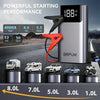 BRPOM 12V Car Jump Starter with LED Light & Large LCD Screen - 4000A
