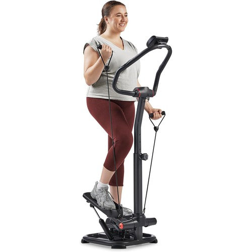 Sunny Health & Fitness 2-In-1 Premium Power Stepper w/ Resistance Bands