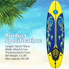 GYMAX Performance Surfboard w/ 3 Removable Fins & Safety Leash