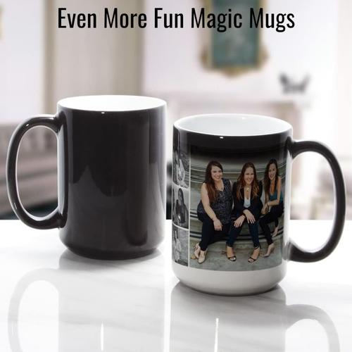 TANGLONG Color Changing Coffee Mugs 15Oz Sublimation Mugs Magic Mug Heat Sensitive Coffee Mugs Heat Changing Mugs Tazas Magicas Para Sublimacion Set of 12