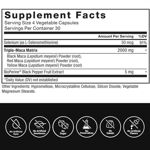 Force Factor Maca Max, 2000Mg