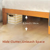 OLIXIS Wooden Bed Frame, Stylish & Noise-Free Design, No Box Spring Needed