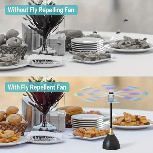 Fly Repellent Fan - Effective, Portable & USB/Battery Powered