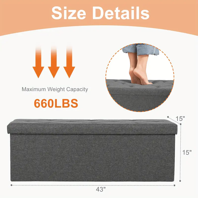 SMUG Shoe Storage & Changing Ottoman
