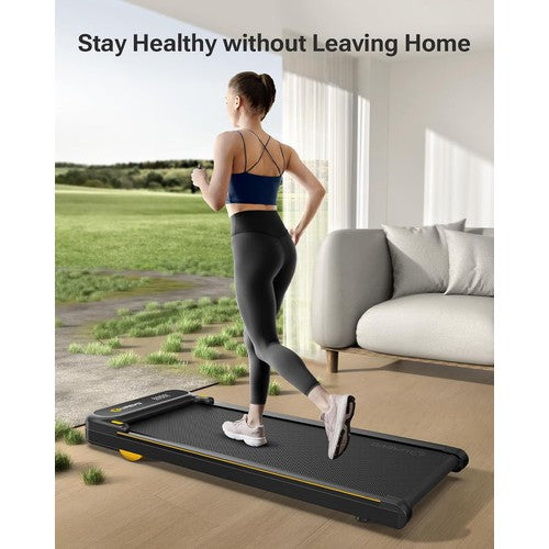 UREVO E4 Walking Pad, Portable Desk Treadmill w/ Double Shock Absorption, 265 Lb Capacity