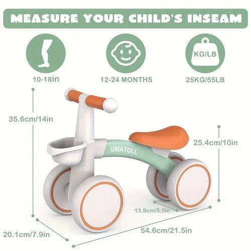 UMATOLL Baby Balance Bike for 12-24 Month Toddlers