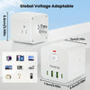 8-in-1 Multifunctional Mini Portable Power Socket w/ Surge Protector