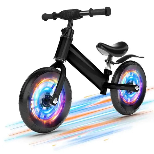 Toddler Balance Bike 12 Inch w/ Integrated Inflatable Wheel