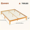 OLIXIS Wooden Bed Frame, Stylish & Noise-Free Design, No Box Spring Needed
