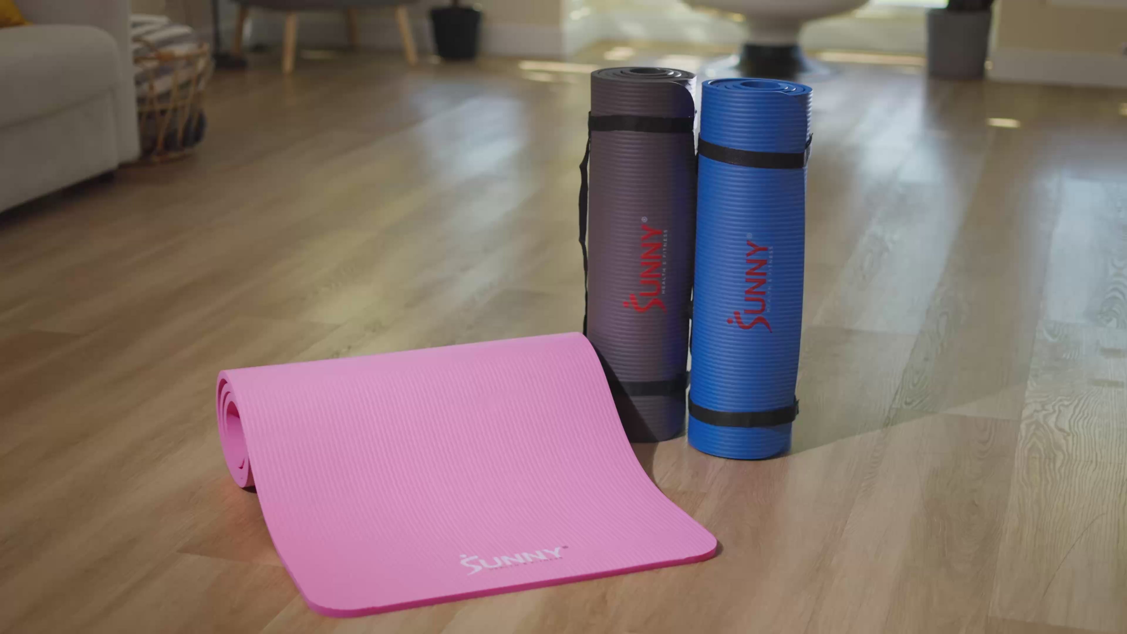 Sunny Health & Fitness Premium 1/2-Inch Extra Thick Exercise Yoga Mat