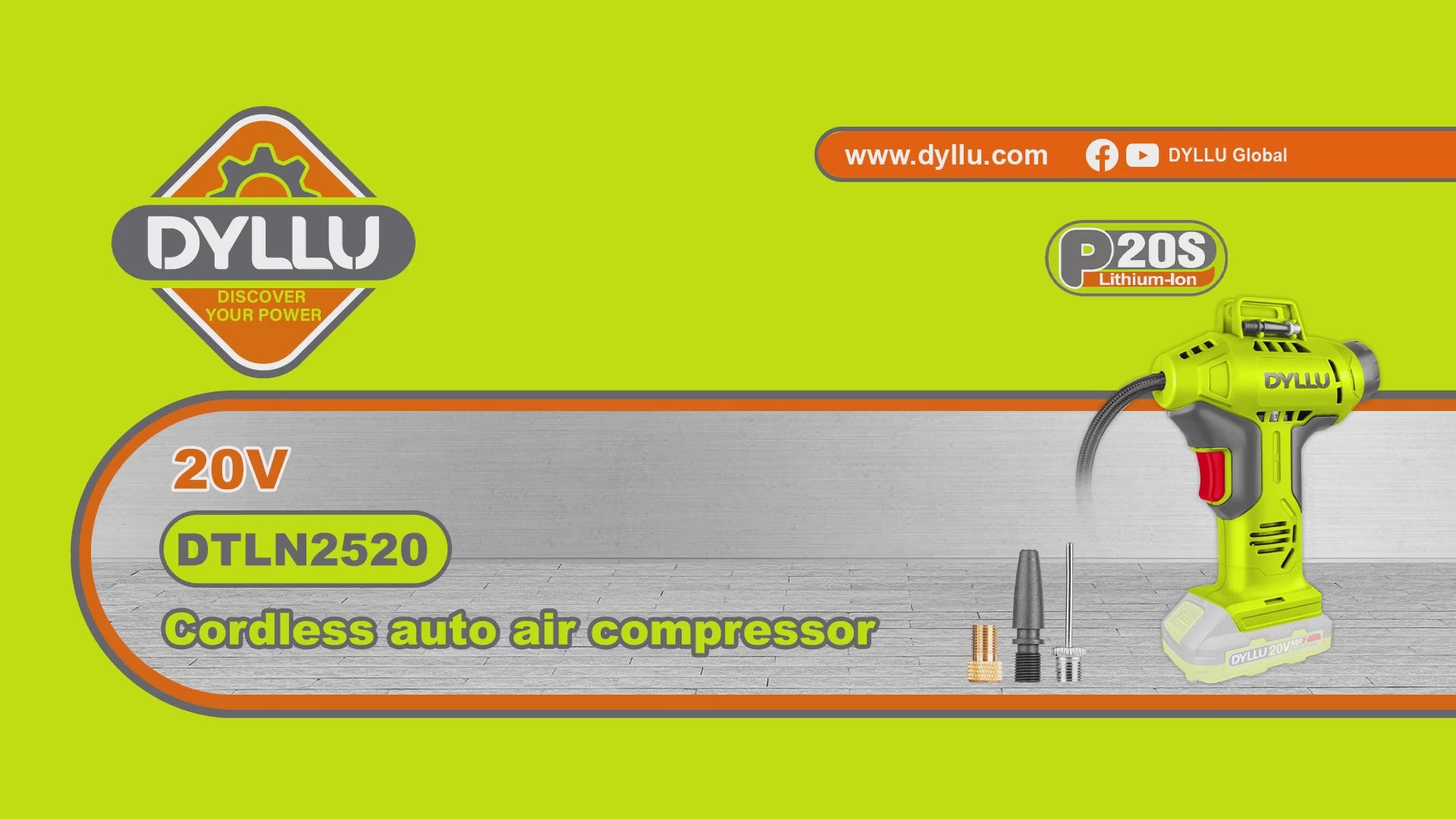 DYLLU Cordless Auto-Air Compressor (TOOL ONLY)