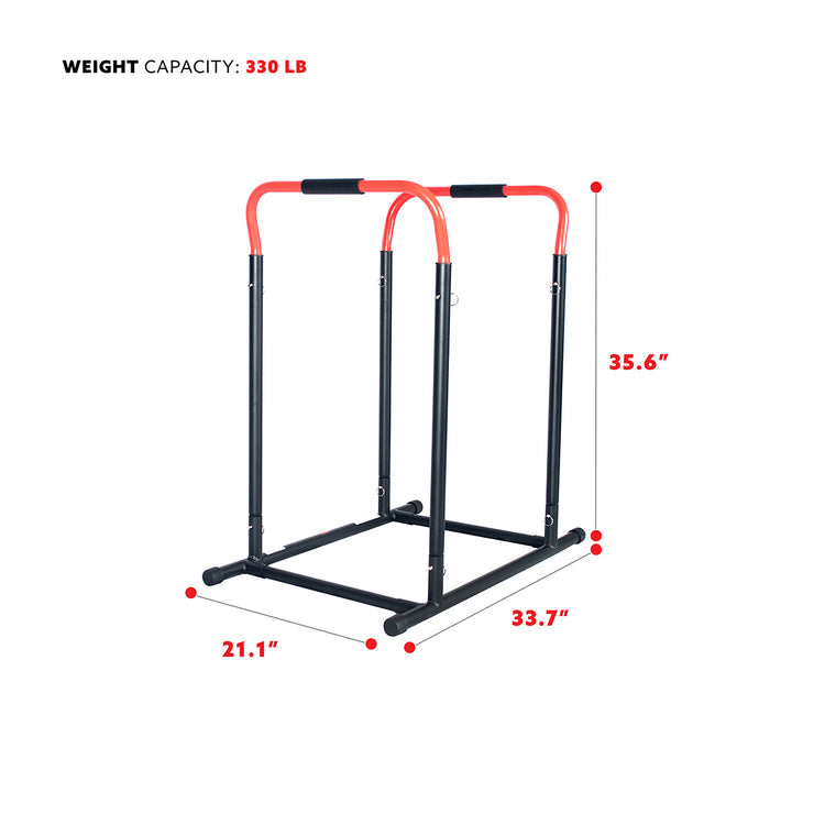Sunny Health & Fitness Adjustable Multi-Use Dip Station Bar