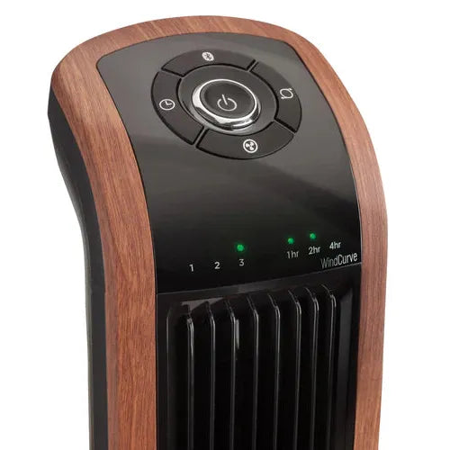 Lasko Oscillating Tower Fan, Bluetooth, 42", Woodgrain,