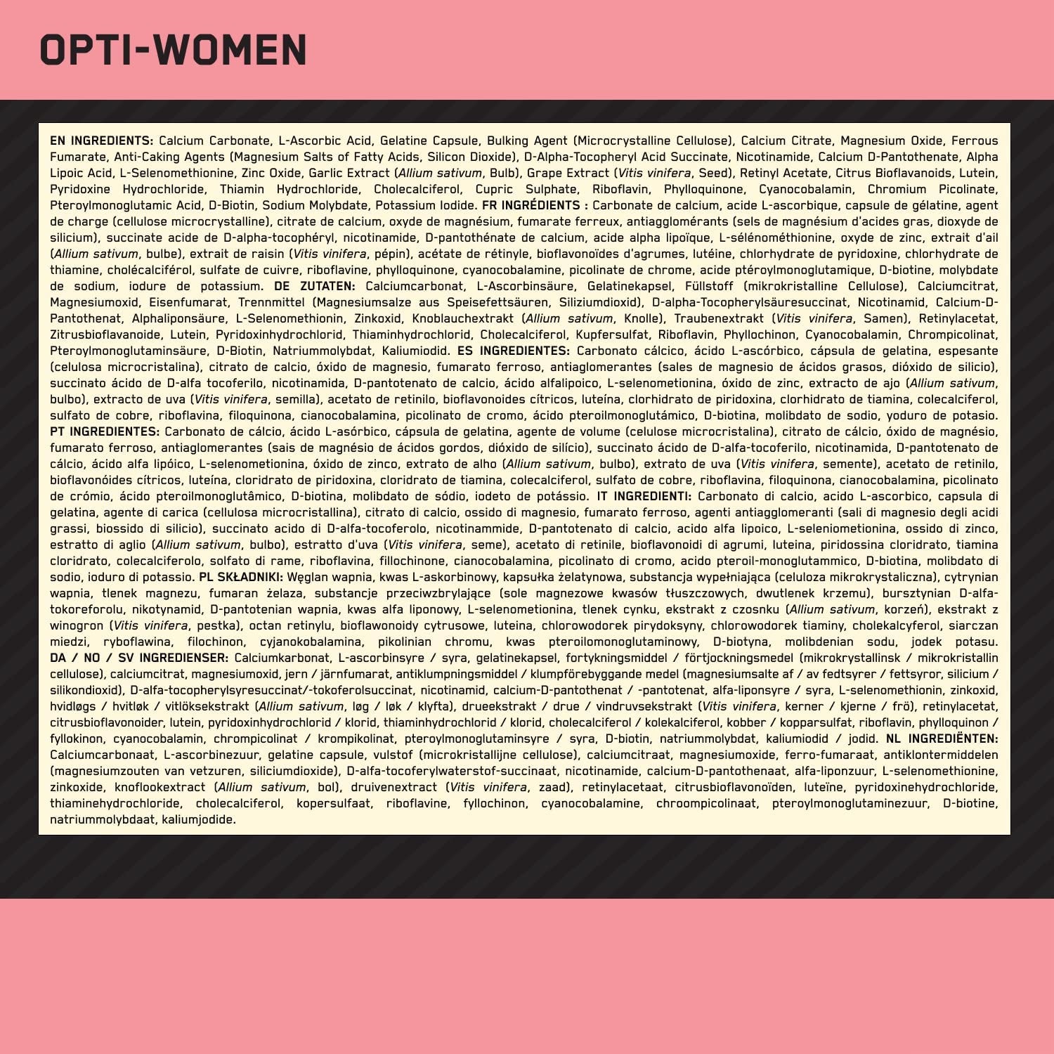 Opti-Women, Women'S Multivitamin, 60 Capsules