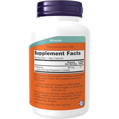 NOW Supplements, Potassium Citrate 99 Mg