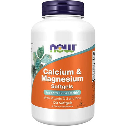 NOW Supplements Calcium & Magnesium with Vitamin D-3 & Zinc
