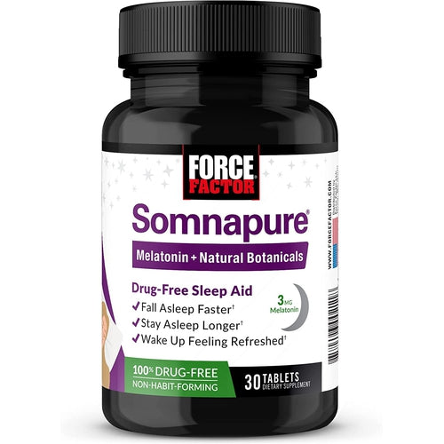 Force Factor Somnapure Drug-Free Sleep Aid, 30 Tablets