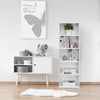 Furinno Luder Bookcase, 5-Tier Open Shelf, White