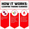 Force Factor Leanfire Thermo Pre Workout Gummies with B12, 60 Gummies
