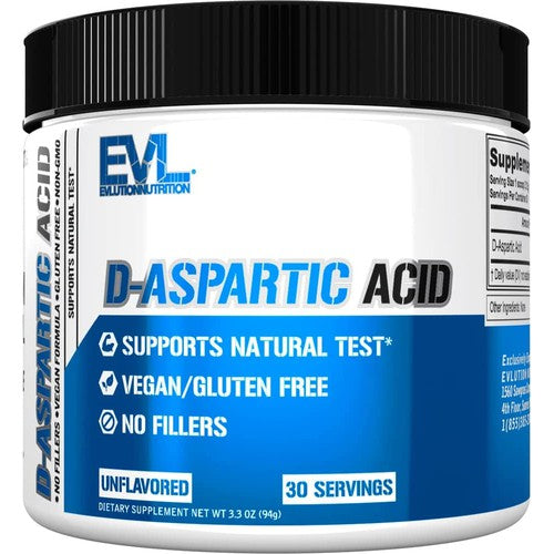 EVL D-Aspartic Acid Testosterone Booster for Men - 3,120mg