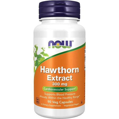 NOW Supplements, Hawthorn Extract 300 Mg - 90 Veg Capsules