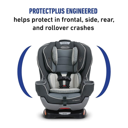 Graco Extend2Fit Convertible Car Seat, Ride Rear Facing Longer with Extend2Fit, Gotham
