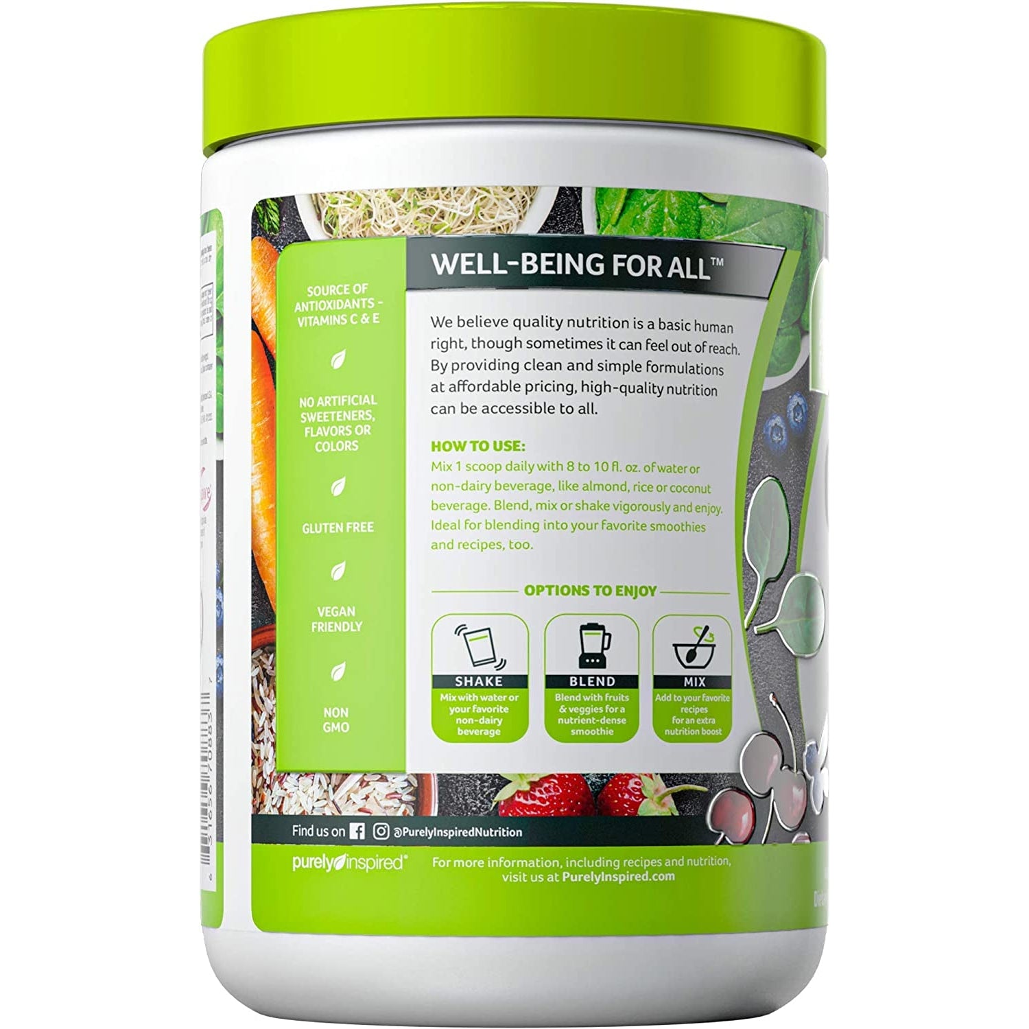 Purely Inspired Organic Greens Powder Superfood