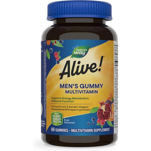 Nature's Way Alive! Men's Daily Gummy Multivitamin, 60 Gummies