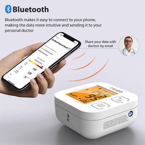 iHealth Track Smart Upper Arm Blood Pressure Monitor, Bluetooth Compatible 
