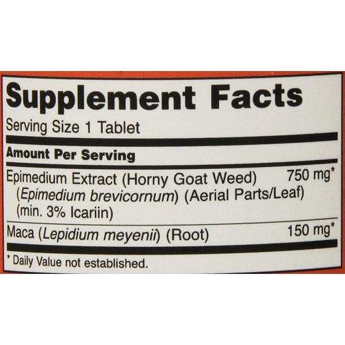 NOW Foods Horny Goat Weed 750 Mg 