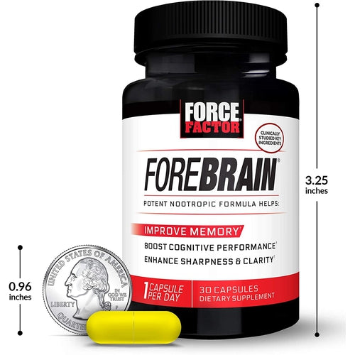 Force Factor Forebrain Nootropic Brain Supplement, 30 Capsules