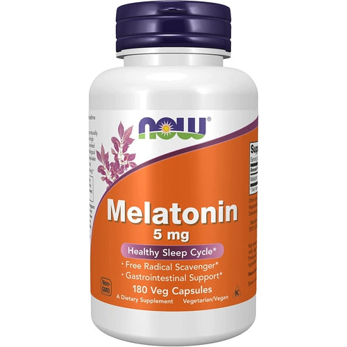 NOW Supplements, Melatonin 5 Mg,180 Count 