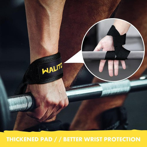 WALITO Gym Weight Lifting Straps - 24" Wrist Wraps