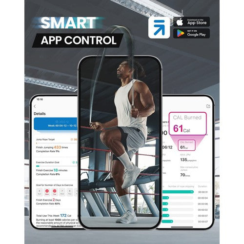 RENPHO Smart Jump Rope, Bluetooth