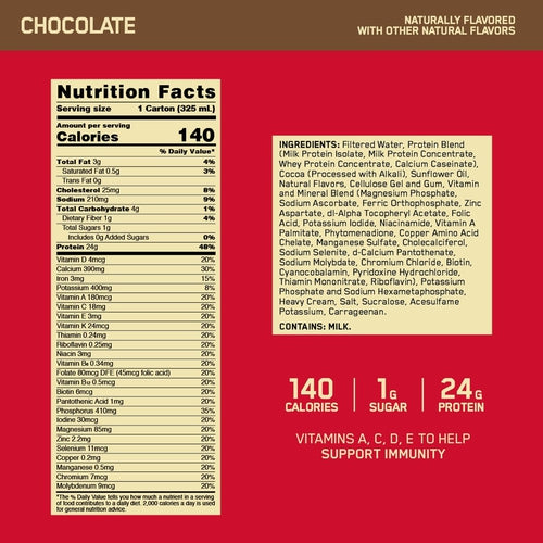 Optimum Nutrition Gold Standard Protein Shake, 24g Protein