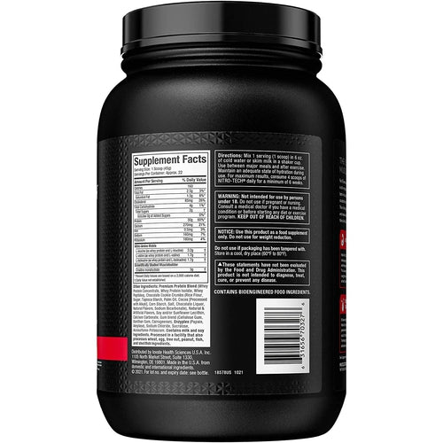 Muscletech Nitro-Tech Whey Protein Isolate & Peptides