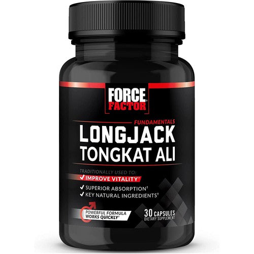 Force Factor Longjack Tongkat Ali 500Mg for Men, 30 Capsules