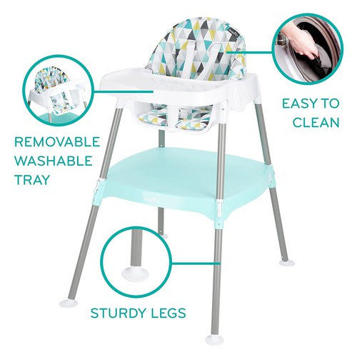 Evenflo 4-In-1 Eat & Grow Convertible High Chair,Polyester