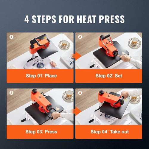 VEVOR Heat Press, 5-in-1 Heat Press Machine - 12" X 15" 
