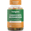 Fungies Cordyceps Mushroom Energizing Gummies - Supports Energy, Endurance, Athletic Performance, 60 Count 