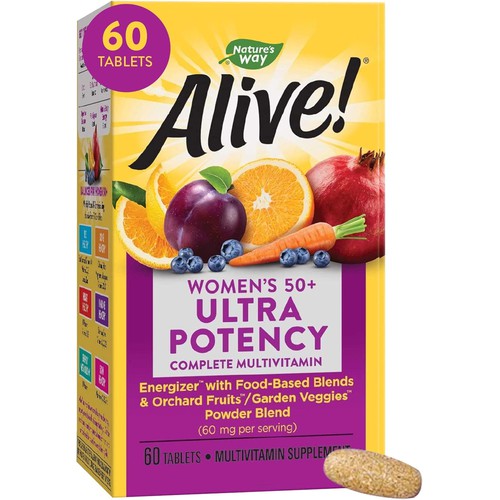 Nature's Way Alive! Women’s 50+ Ultra Potency Complete Multivitamin, 60 Tablets