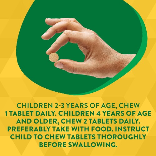 Nature's Way Alive! Children's Daily Chewable Multivitamin, Supports Growth & Development, 120 Chewable Tablets